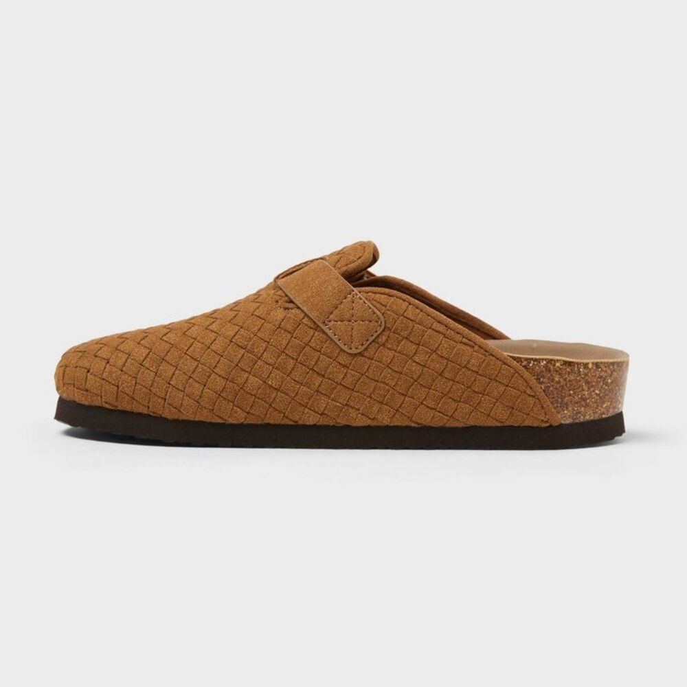 Women's Riley Woven Clogs - Universal Thread Brown 5.5 - Picture 2 of 4